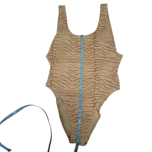 Free People It's Now Cool The Showtime One-piece Swimsuit/Bodysuit Tiger Terry - Picture 9 of 10